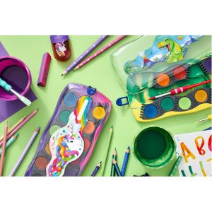 Faber-Castell Чаша за рисуване, сгъваема, зелен мрамор