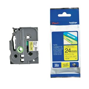 Лента Brother TZe-651, 24 mm x 8 m, черен печат върху жълта лента