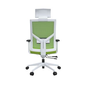 Ергономичен стол RFG Snow HB, дамаска и меш, Multi-function механизъм, до 120 kg, зелена седалка, зелена облегалка