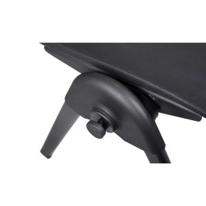 Посетителски стол RFG Sweet Black, полипропилен, до 120 kg, черен, 4 броя в комплект