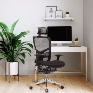 Ергономичен стол RFG TECH@PRO, Multi-function механизъм, до 250 kg, черен