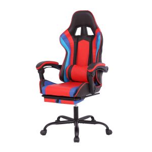 Геймърски стол RFG Max Game, екокожа, Multi-function механизъм, метална основа, до 150 kg, черно-червен