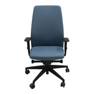 Ергономичен офис стол Interstuhl Aim 1S22, текстил, Synchronous механизъм, полиамидна основа, сив, сглобена мостра