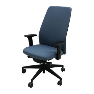 Ергономичен офис стол Interstuhl Aim 1S22, текстил, Synchronous механизъм, полиамидна основа, сив, сглобена мостра