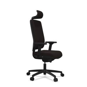 Ергономичен стол Rim Flexi FX 1114, текстил, Synchronous ST1 механизъм, до 120 kg, черен