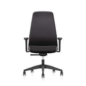 Ергономичен стол Interstuhl Every EV157, текстил, Autolift механизъм, полиамидна основа, черен