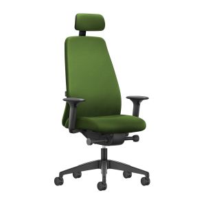 Ергономичен стол Interstuhl Every EV119, текстил, Synchronous механизъм, полиамидна основа, зелен