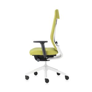 Eргономичен стол Interstuhl Joyce JC267, дамаска и меш, Synchronous механизъм, до 120 kg, светлосив/зелен