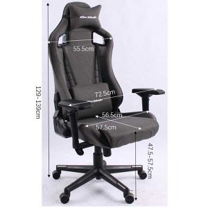 Геймърски стол RFG Gard, текстил, Multi-function механизъм, полипропиленова основа, до 130 kg, черен