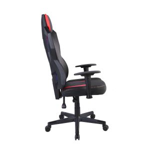 Геймърски стол RFG Viper, екокожа и меш, полиамидна основа, до 130 kg, черно-червен