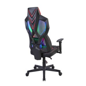 Геймърски стол RFG Viper, екокожа и меш, полиамидна основа, до 130 kg, черно-червен