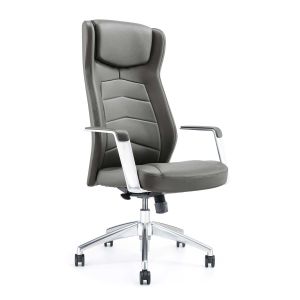 Директорски стол RFG Dios HB, екокожа, Synchronous механизъм, до 150 kg, сив