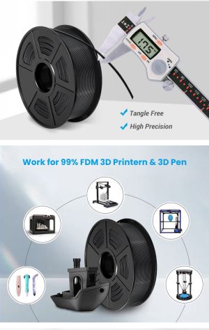 Филамент за 3D принтер, ABS, 1.75 mm, 1 kg, червен