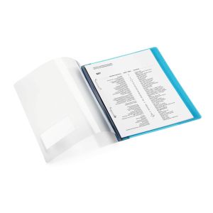 Durable Папка, A4+, PP, с джоб за визитка, синя