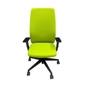 Ергономичен офис стол Interstuhl Aim 1S22, текстил, Synchronous механизъм, полиамидна основа, зелен, сглобена мостра