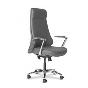 Директорски стол RFG Wave 05 HB, екокожа, Synchronous механизъм, до 120 kg, сив