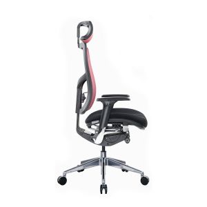 Ергономичен стол RFG TECH@PRO, Multi-function механизъм, до 250 kg, черна седалка, червена облегалка