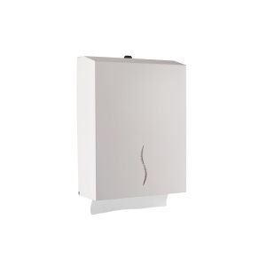 Диспенсър за кърпи за ръце Dayco, със Z-сгъвка, 27 х 10 х 21 cm, бял, за 200 кърпи