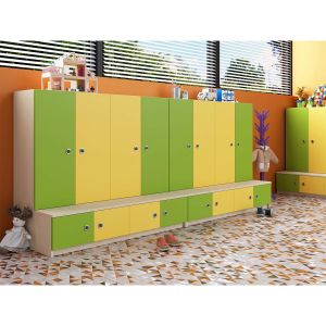 Гардероб, детски, с шкаф за обувки, с 3 врати, 1050 х 600 х 1200 mm, ПДЧ
