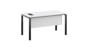 Бюро RFG Monaco, 1400 х 700 х 750 mm, ПДЧ 25 mm, бял плот, черни метални крака