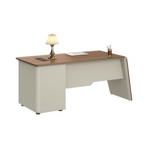 Бюро RFG Elmaz, с контейнер, 1800 х 800 х 760 mm, ПДЧ 40 mm, дъб и сиво