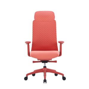 Ергономичен стол RFG Style HB, дамаска, до 130 kg, корал