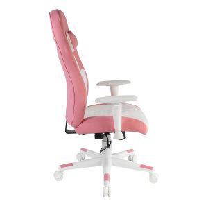 Геймърски стол RFG Amaze, екокожа, полиамидна основа, до 130 kg, розово-бял
