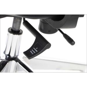 Ергономичен стол RFG Artur HB, дамаска и меш, до 150 kg, тъмносива седалка, черна облегалка