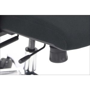 Ергономичен стол RFG Artur HB, дамаска и меш, до 150 kg, тъмносива седалка, черна облегалка