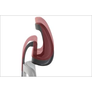 Ергономичен стол RFG Artur HB, дамаска и меш, до 150 kg, тъмносива седалка, черна облегалка