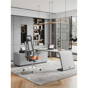 Ергономичен стол RFG Artur HB, дамаска и меш, до 150 kg, тъмносива седалка, черна облегалка