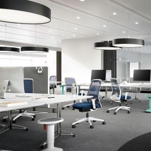 Ергономичен стол Interstuhl Every EV361, текстил, Synchronous механизъм, работен