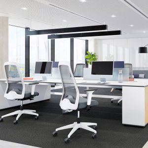 Ергономичен стол Interstuhl Every EV361, текстил, Synchronous механизъм, работен