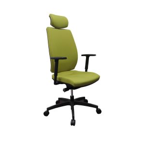 Ергономичен стол MJ Elani ST1 Z, директорски, ST1 механизъм, полиамидна основа, зелен, сглобена мостра