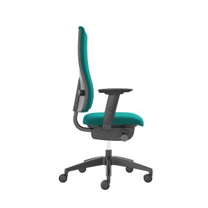 Ергономичен стол Interstuhl Goal 24/7, текстил, Synchronous механизъм, полиамидна основа, до 150 kg, тюркоаз