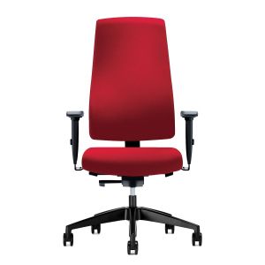 Ергономичен стол Interstuhl Goal 24/7, текстил, Synchronous механизъм, полиамидна основа, до 150 kg, рубиненочервен