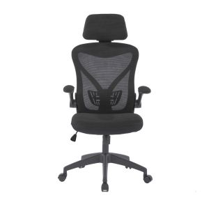 Директорски стол RFG Festo HB, дамаска и меш, Tilt механизъм, полипропиленова основа, до 120 kg, черен