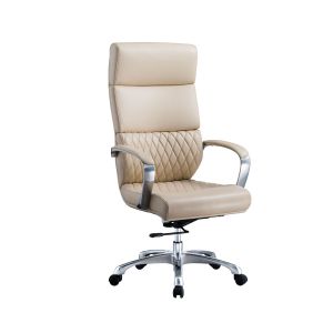 Директорски стол RFG GRANDE HB, екокожа, до 150 kg, бежов