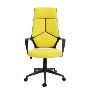Директорски стол Force Black, текстил, Tilt механизъм, до 120 kg, лимон