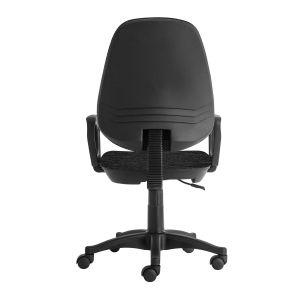 Ергономичен стол RFG Presto Black, текстил, до 120 kg, сив меланж