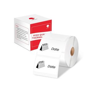 Phomemo Етикети за термопринтер XP4030, на ролка, бели, 4 х 3 cm, 230 етикета