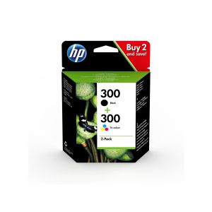 Оригинална глава HP COMBO PACK CN637EE, No300, 165 страници/5%, Black + Color