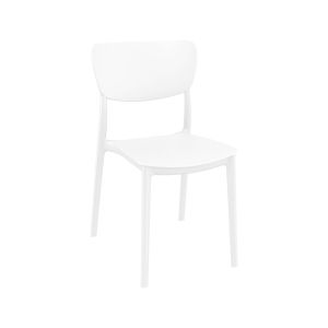 Градински стол RFG Moon, пластмасов, до 120 kg, бял