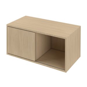 Шкаф Narbutas Choice, с плъзгащи се врати, 800 x 400 x 370 mm, ПДЧ 18 mm, меламин избелен дъб, меламин избелен дъб