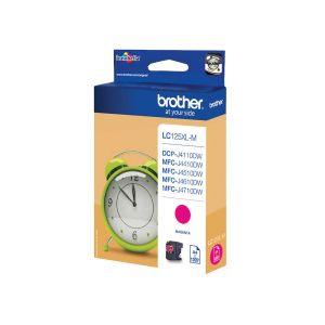Оригинален патрон Brother LC125XL, J4510DW, 1200 страници/5%, Magenta