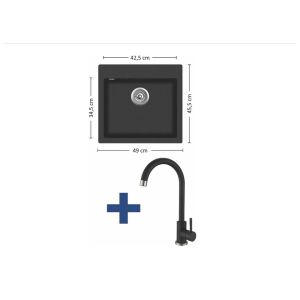 Шкаф RFG Labo, с мивка и батерия, 1200 х 600 х 900 mm, ПДЧ 18 mm