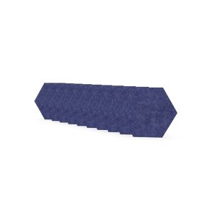 Акустично пано Narbutas Pet, шестоъгълник, 173 х 200 х 9 mm, PET филц, 10 броя, синьо