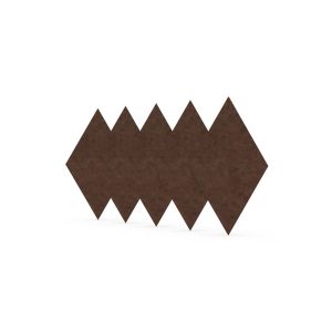 Акустично пано Narbutas Pet, диамант, 115 х 200 х 9 mm, PET филц, 5 броя, цвят кестен