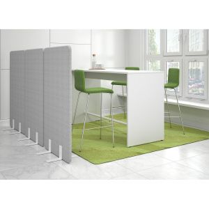 Шумоизолиращ преграден панел Narbutas Free Standing, свободностоящ, 800 x 36 x 1400 mm, дамаска Velito Presto светла мента, ПДЧ 16 mm