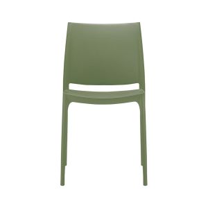 Градински стол RFG Milano, пластмасов, до 120 kg, тъмнозелен